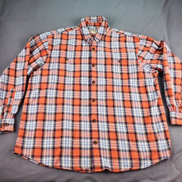 Duluth Trading Co Flannel Plaid Button Down Shirt Long Sleeve Men XL Cotton - Picture 3 of 6